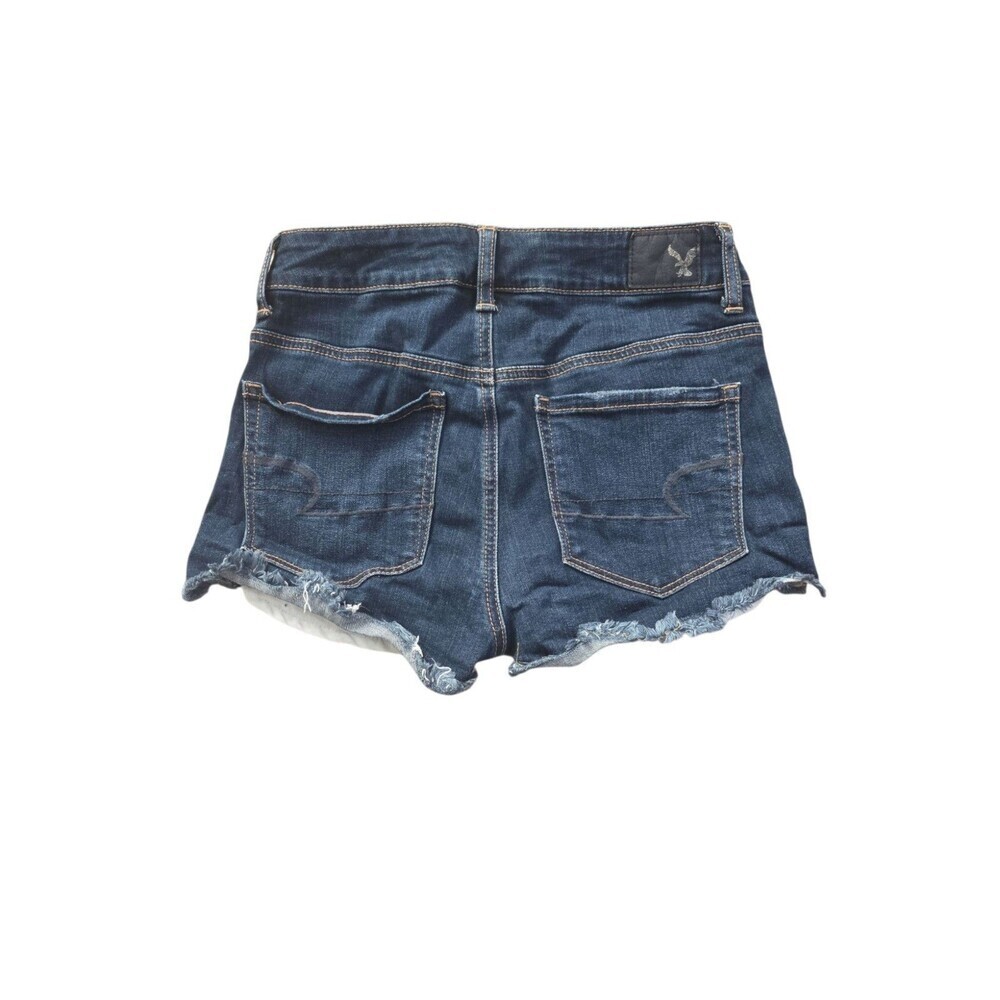 American Eagle Super Stretch Distressed Cut Off Jean Shorts Women's Size 4 - Picture 2 of 5